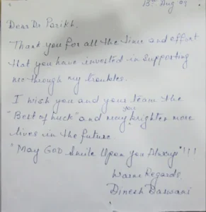 Retinal Disorder Testimonial
