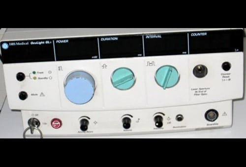 Iris Double Frequency Green Laser Complete System Including Slit Lamp, Indirect & Endodelivery System